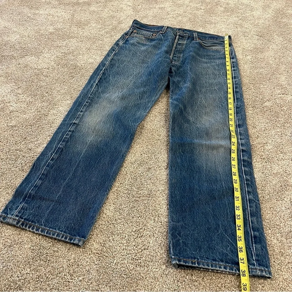 Levi Levi’s Men 34x31 Blue Denim Jeans 501 XX VTG Vintage Cotton Button Pants,